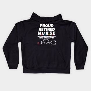 Proud Retired Nurse Kids Hoodie